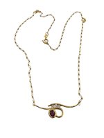 Collana Gioielleria Sorrentino Donna in Oro giallo Rubino 0.30 Ct 1CO.R030.D010 - 1CO.R030.D010